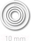 Миниатюра изображения товара Кольца для переплета OPUS EasyRing 10мм до 90 листов / EASYRING10BIA600 (600шт, белый)