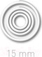 Миниатюра изображения товара Кольца для переплета OPUS EasyRing 15мм до 90 листов / EASYRING15BIA300 (300шт, белый)