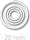 Миниатюра изображения товара Кольца для переплета OPUS EasyRing 20мм до 180 листов / EASYRING20BIA160 (160шт, белый)