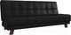 Миниатюра изображения товара Диван Лига Диванов Винсент 182 (экокожа, черный)