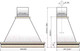 Миниатюра изображения товара Вытяжка купольная Elikor Вилла Луизиана 60П-650-П3 (белый/дуб неокрашенный)