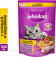 Миниатюра изображения товара Сухой корм для кошек Whiskas Вкусные подушечки с нежным паштетом с курицей и индейкой (350г)