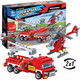 Миниатюра изображения товара Конструктор Bondibon Пожарная служба. Вертолет, машина / ВВ4050