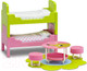 Миниатюра изображения товара Комплект аксессуаров для кукольного домика Lundby Детская с 2 кроватями / LB-60209700