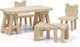 Миниатюра изображения товара Комплект аксессуаров для кукольного домика Lundby Стол и стулья / LB-60906400