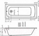 Миниатюра изображения товара Ванна акриловая Riho Dola 150x70 / BB29005 (с ножками)