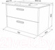 Миниатюра изображения товара Тумба с умывальником IDDIS BRI80W0i95K
