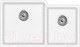 Миниатюра изображения товара Мойка кухонная Aquasanita SQA230LW (альба)