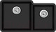 Миниатюра изображения товара Мойка кухонная Aquasanita SQA230LW (черный металлик)
