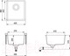 Миниатюра изображения товара Мойка кухонная Aquasanita SQA101W (альба)