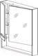 Миниатюра изображения товара Шкаф с зеркалом для ванной СанитаМебель Сизаль 14.700 (левый)