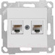 Миниатюра изображения товара Розетка Mutlusan Rita 2200 138 0101 (белый)