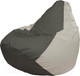 Миниатюра изображения товара Бескаркасное кресло Flagman Груша Супер Мега 4XL Г5.1-357 (тёмно-серый/белый)