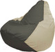 Миниатюра изображения товара Бескаркасное кресло Flagman Груша Супер Мега 4XL Г5.1-365 (тёмно-серый/светло-бежевый)