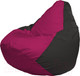 Миниатюра изображения товара Бескаркасное кресло Flagman Груша Супер Мега 4XL Г5.1-381 (фуксия/черный)
