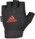 Миниатюра изображения товара Перчатки для пауэрлифтинга Adidas ADGB-12413 (S, черный/красный)