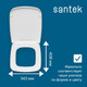 Миниатюра изображения товара Сиденье для унитаза Santek Нео Лайт 1WH302467