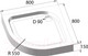 Миниатюра изображения товара Душевой поддон BelBagno Tray-BB-R-80-550-15-W (80x80)