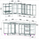 Миниатюра изображения товара Кухонный гарнитур Интерлиния Мила Пластик 1.2x2.2 (зефирный/зефирный/кастилло темный)