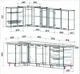 Миниатюра изображения товара Кухонный гарнитур Interline Мила Пластик 1.2x2.6 (черный глянец/белый глянец/опал светлый)