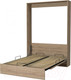 Миниатюра изображения товара Шкаф-кровать трансформер Макс Стайл Studio 18мм 140x200 (дуб бардолино натуральный Н1145 ST10)