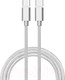 Миниатюра изображения товара Кабель Atom USB Type-C 3.1 - USB Type-C 3.1 (1м, серебристый)
