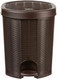 Миниатюра изображения товара Мусорное ведро Эльфпласт Elegance EP336 с педалью (11л, коричневый)
