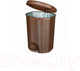 Миниатюра изображения товара Мусорное ведро Эльфпласт Elegance EP337 с педалью (18л, коричневый)