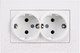 Миниатюра изображения товара Розетка Gunsan Eqona 01409300-100150 (белый)