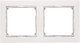Миниатюра изображения товара Рамка для выключателей и розеток Legrand Valena 770492 (белый/серебристый)