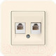 Миниатюра изображения товара Розетка Gunsan Eqona 01401200-157121 (кремовый)
