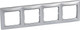 Миниатюра изображения товара Рамка для выключателей и розеток Legrand Valena 770354 (алюминий/серебристый)