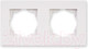 Миниатюра изображения товара Рамка для выключателей и розеток Gunsan Eqona 01409300-000141 (белый)