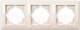 Миниатюра изображения товара Рамка для выключателей и розеток Gunsan Visage 01 28 12 00 000 143 (кремовый)