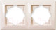 Миниатюра изображения товара Рамка для выключателей и розеток Gunsan Visage 01 28 12 00 000 141 (кремовый)