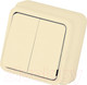 Миниатюра изображения товара Выключатель Gunsan Misya 01 05 12 00 100 103 (кремовый)