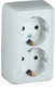 Миниатюра изображения товара Розетка Hegel РА16-153 (белый)