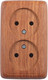 Миниатюра изображения товара Розетка Hegel РА16-143-05 (дуб)