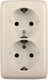 Миниатюра изображения товара Розетка Hegel РА16-153-01 (слоновая кость)
