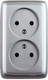 Миниатюра изображения товара Розетка Hegel РА16-143-06 (серебристый)