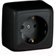 Миниатюра изображения товара Розетка Hegel РА16-113-08 (черный)