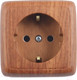 Миниатюра изображения товара Розетка Hegel РА16-113-05 (дуб)