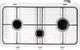 Миниатюра изображения товара Газовая настольная плита ZORG O 300 (белый)