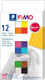 Миниатюра изображения товара Полимерная глина Fimo Soft Basic Colours 8023 C12-1 (12x25г)