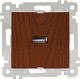 Миниатюра изображения товара Розетка Mutlusan Rita 2200 448 0157 (орех)