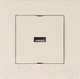 Миниатюра изображения товара Розетка Mutlusan Rita 2220 448 0102 (кремовый)