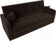 Миниатюра изображения товара Диван Лига Диванов Надежда 72 / 103081 (микровельвет, коричневый)