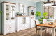 Миниатюра изображения товара Шкаф с витриной Мебель-Неман Тиволи МН-035-08 (белый структурный/дуб стирлинг)