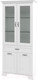 Миниатюра изображения товара Шкаф с витриной Мебель-Неман Юнона МН-132-14 (белый текстурный)