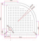 Миниатюра изображения товара Душевой поддон Cezares Tray-A-R-95-550-15-W (95x95)